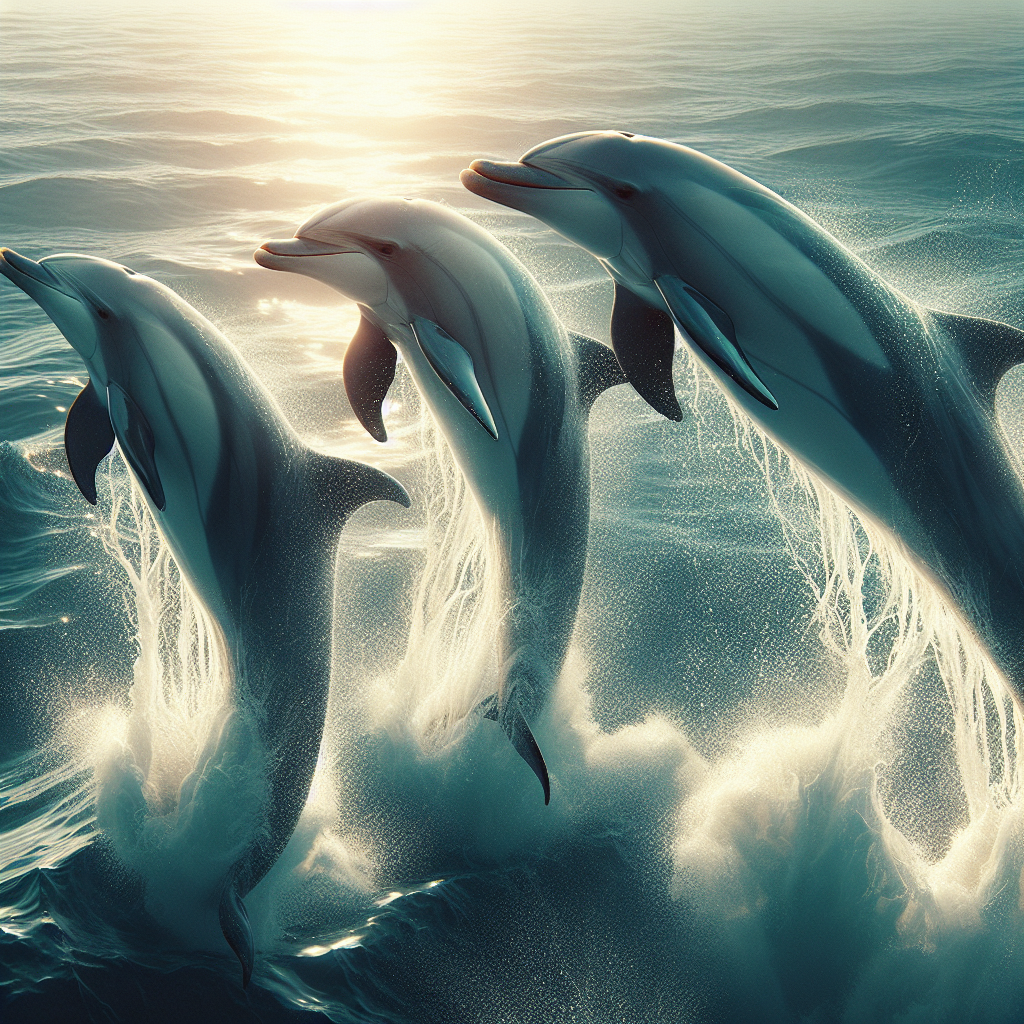 Dolphins in the sea